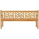preview thumbnail 9 of 7, Chic Teak Chippendale Outdoor Teak Wood Patio & Garden Triple Bench