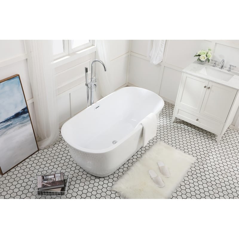 Cameron Soaking Bathtub in Glossy White