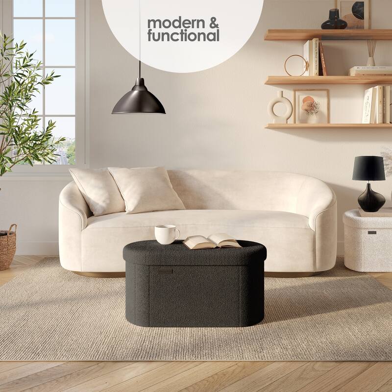 Emperyan Storage Bench for Living Room, Small Ottoman Foot Rest