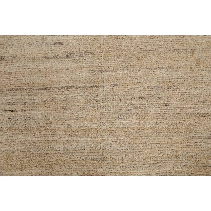 Contemporary Neutral Gabbeh Kashkoli Area Rug Hand-knotted Wool Carpet - 5'9" x 7'7"