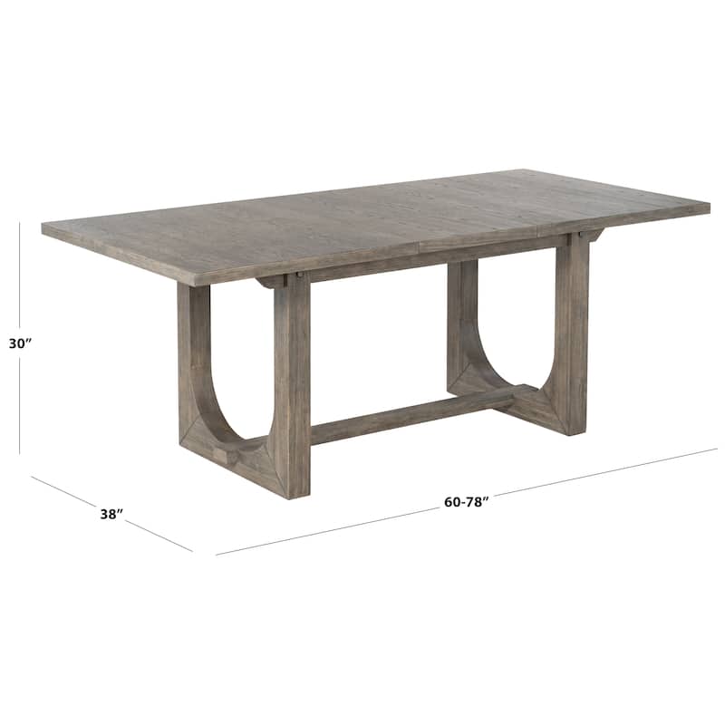 SAFAVIEH Couture Doriella Extendable Wood Dining Table - 78"W x 38"D x 30"H