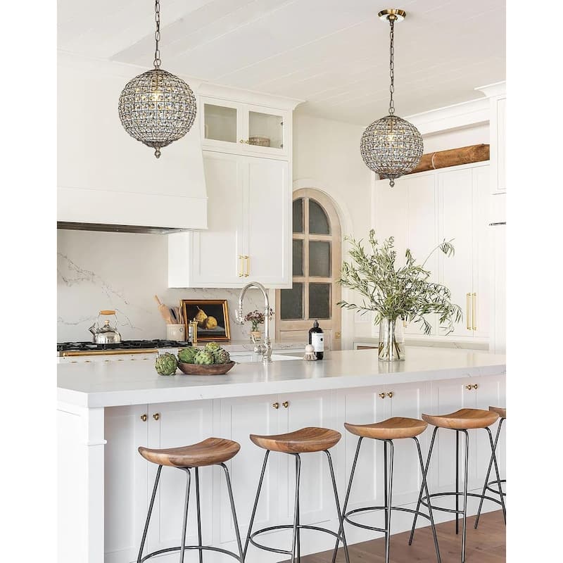 1-light chandelier light gold bedoom light iron,crystal pendant light