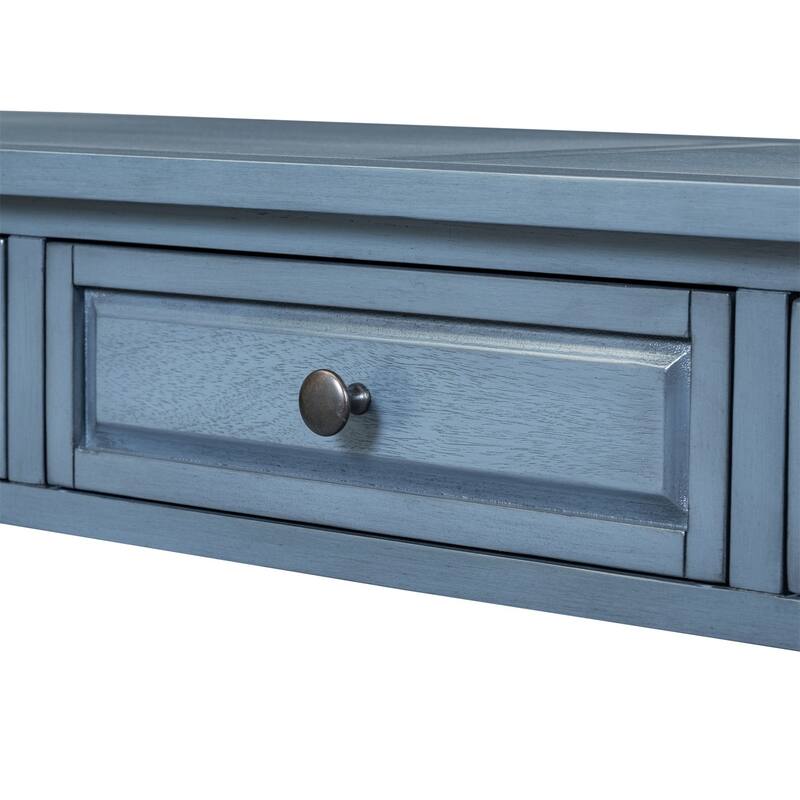 Merax 64" Long Extra-thick Console Table with Drawers and Shelf