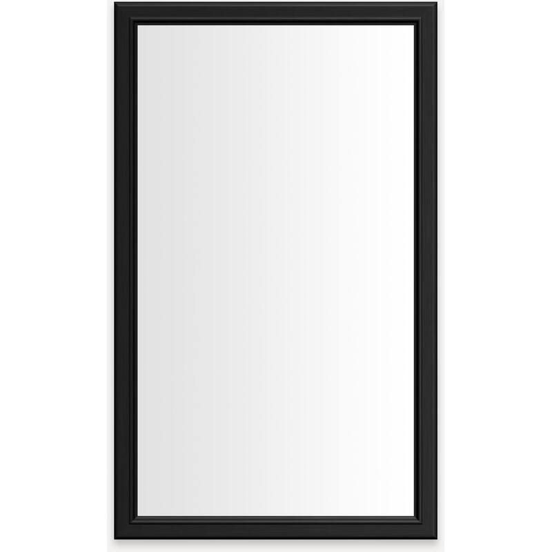 Robern D2C2440D4BMTM Main Line 23-1/4" x 39-3/8" Framed Single Door - Brushed Black - Anthracite Finish