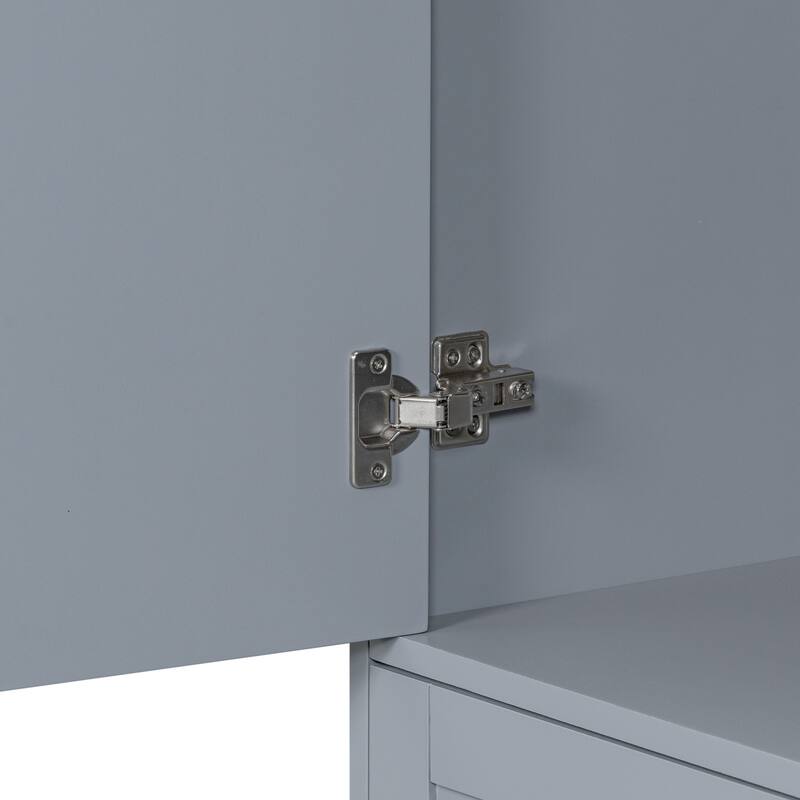 (Cabinet Only) Bathroom Vanity Base Cabinet with 2 Doors & 3 Drawers