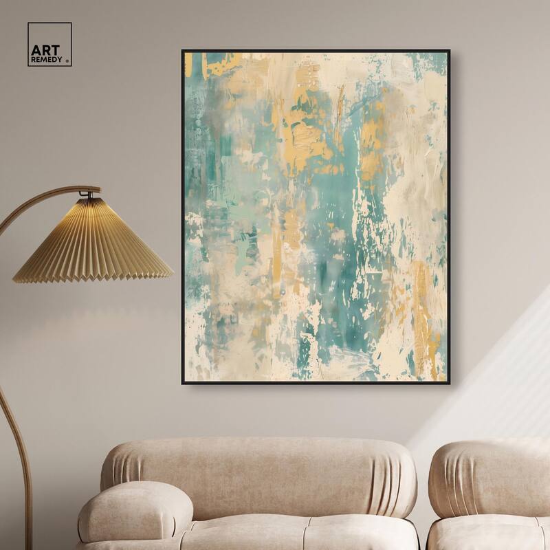 Minted Ivory I Canvas by Art Remedy