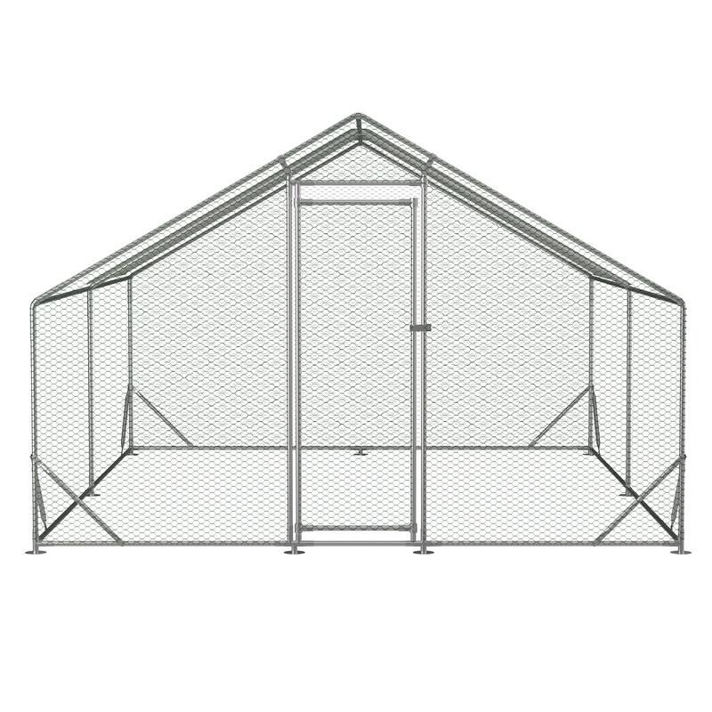 Walkin Chicken Run,Metal Chicken Coop, Chicken Hen Pen Cage Bed Bath & Beyond 38260184