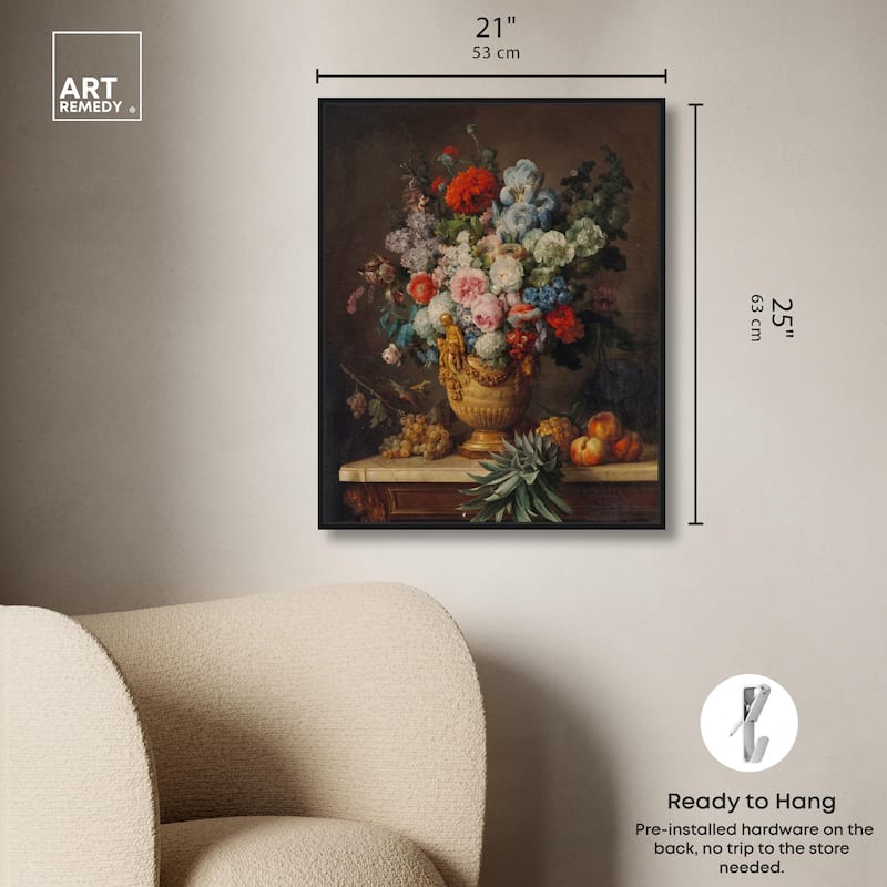 Vallayer 1789 Vase Canvas by Art Remedy