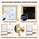 preview thumbnail 5 of 5, Wooden Easel for Kids, Kids Art Table and 2 Chairs