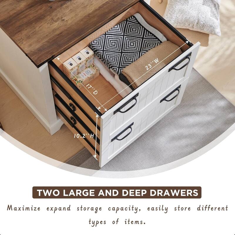 Farmhouse File Cabinet, Wood Filing Cabinets, Office Storage Cabinet