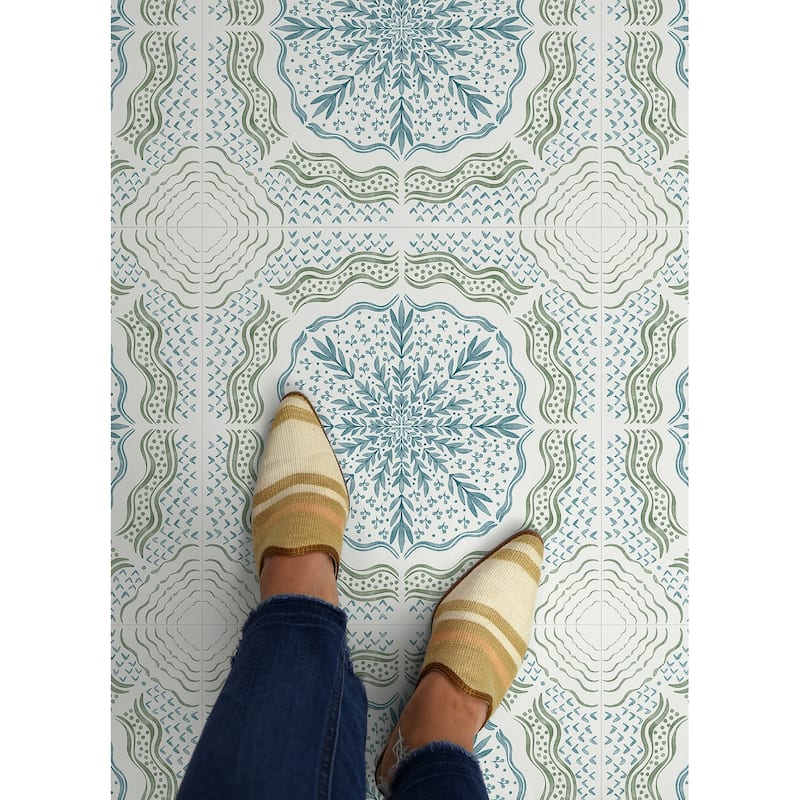 FloorPops Charleston Peel and Stick Floor Tiles