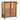 Wall-Mounted Sink Floor Cabinet Elements Acacia - Gray Wood 2 Louvered Doors