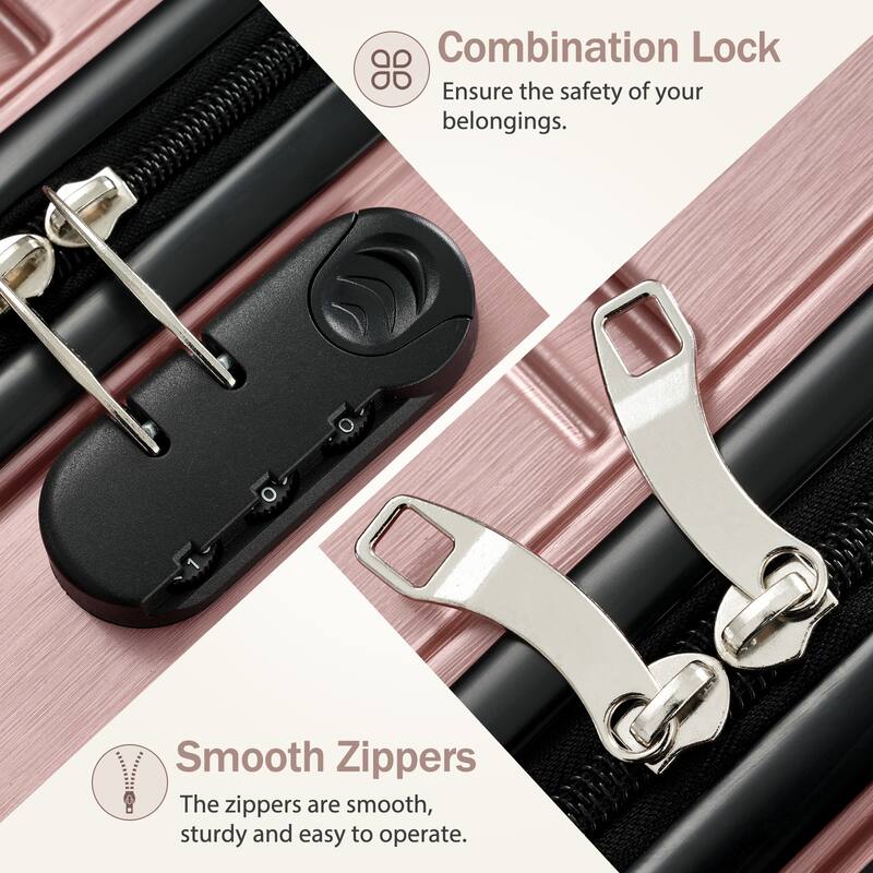 Fashion Luggage Lightweight Luggage, 3-Piece Set with Universal Wheels and Telescopic Handle, for Boarding and Travel