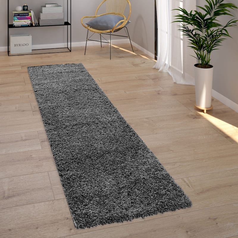 Plain Shag Rug For Living Room or Bedroom in pastell colors