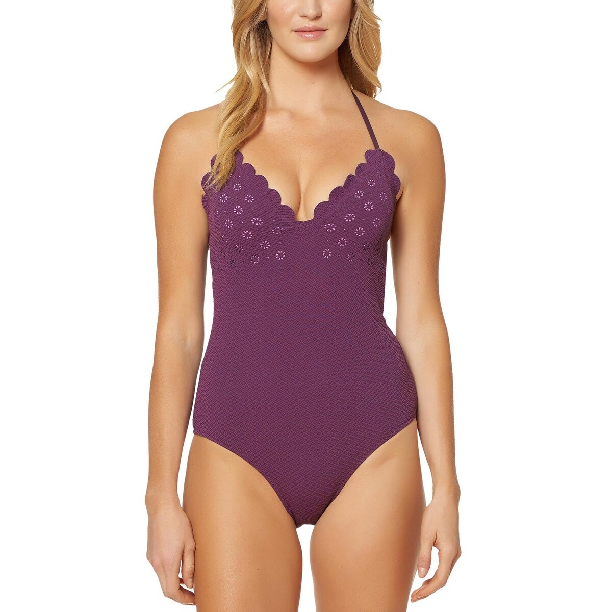 Shop Jessica Simpson Womens Under The Sea Textured One Piece