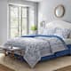 Laura Ashley Charlotte Cotton Reversible Blue Comforter Set - On Sale ...