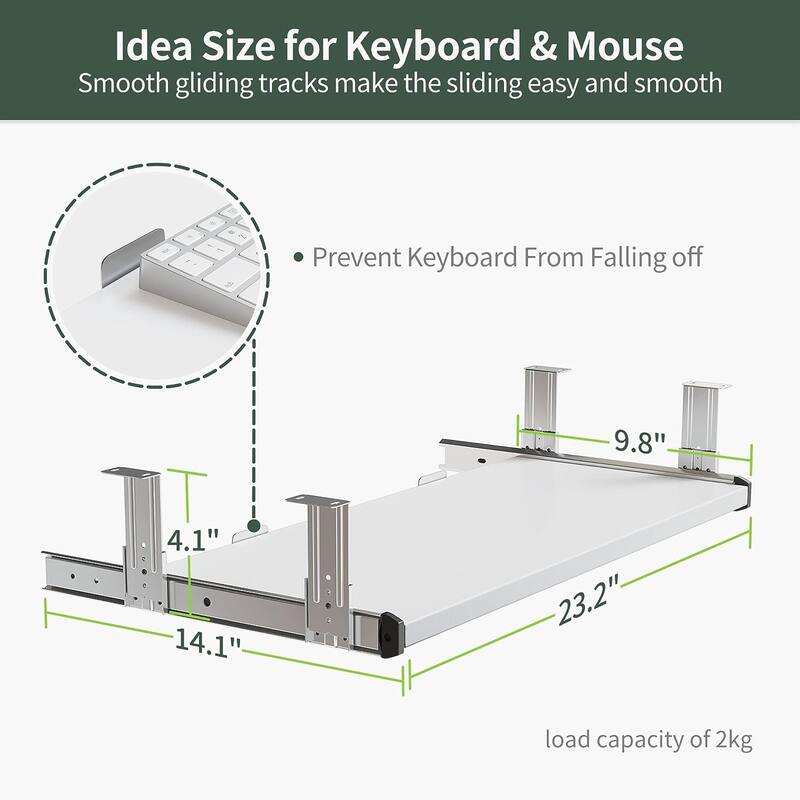 FEZIBO/Home Office Furniture/Wood/Desk With Keyboard Tray/Desks