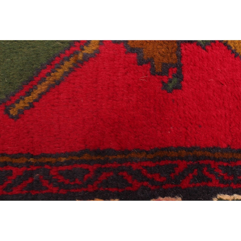 ECARPETGALLERY Hand-knotted Teimani Red Wool Rug - 2'10 x 4'6