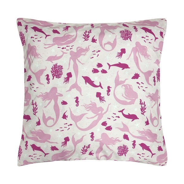 Pink mermaid pillow outlet