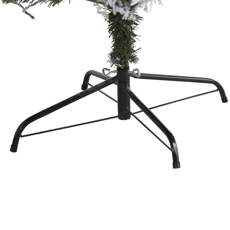 7' Flocked with White Pinecones Artificial Christmas Tree, Unlit - 7 Foot