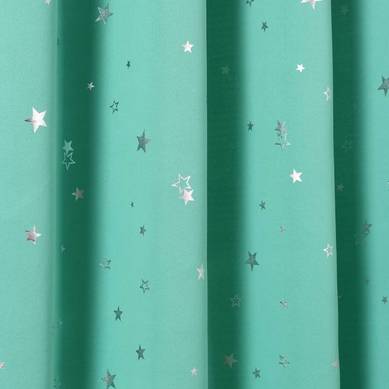 Lush Decor Star Room Darkening Window Curtain Panel Pair