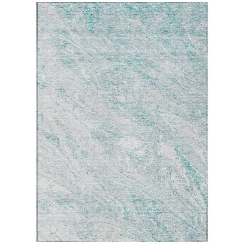 Machine Washable Indoor/ Outdoor Chantille Modern Abstract Rug