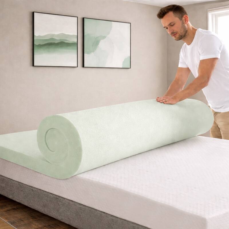 ONETAN 2-Inch Foam Mattress Toppers, Add Comfort To Mattress - N/A
