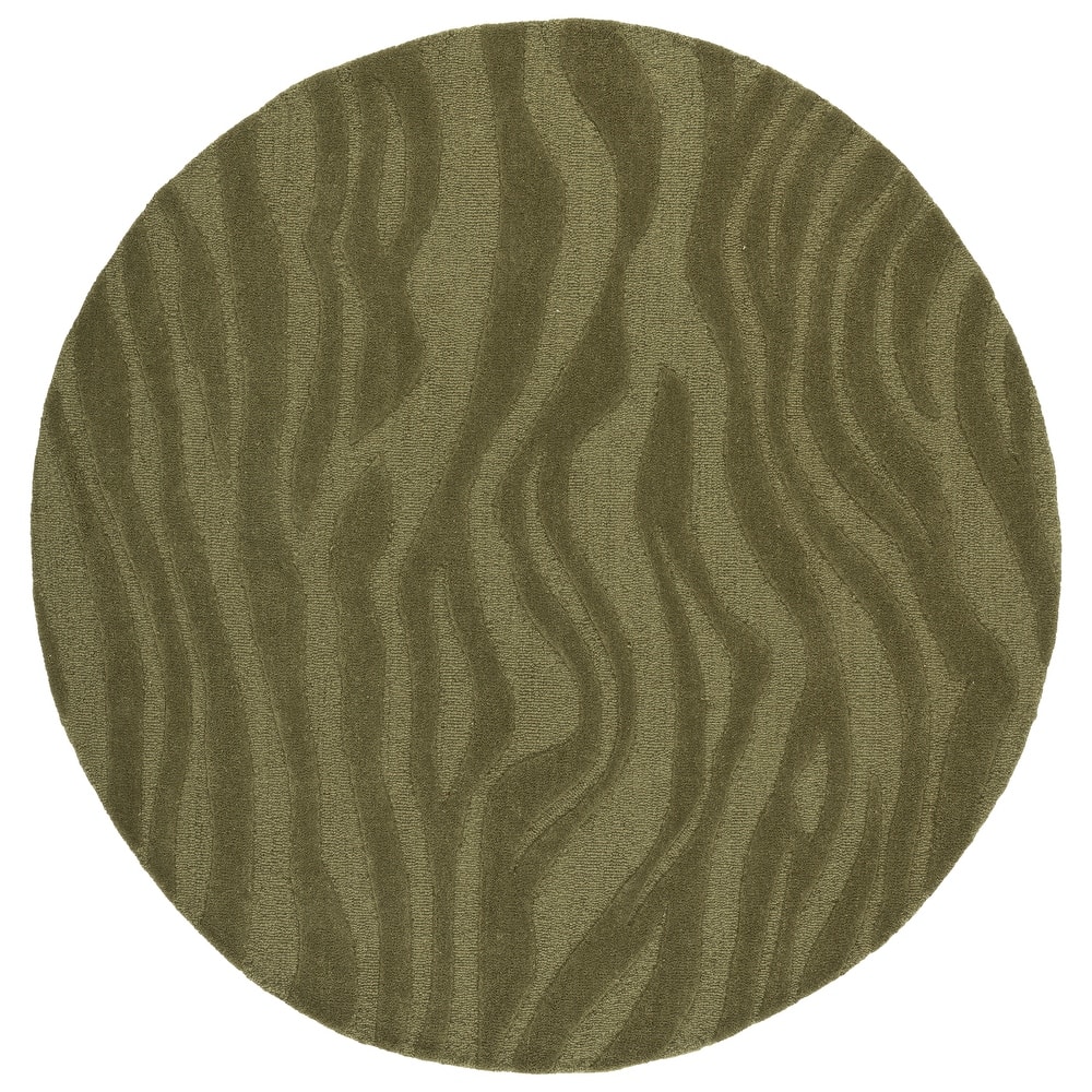 SAFAVIEH Handmade Ebony Ajka Zebra Wool & Viscose Rug