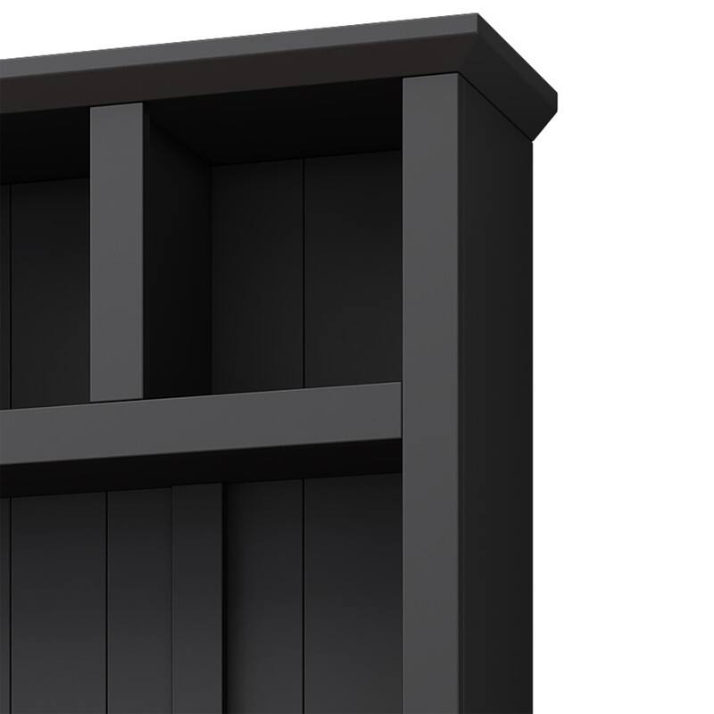 Multifunctional Hall Tree with Storage Bench, Coat Rack with 6 Hooks and Shoe Cubbies, Entryway Shoe Cabinet w/ 13 Compartments