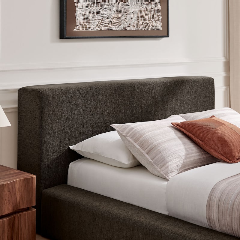 Luma Chenille Upholstered Platform Bed Frame