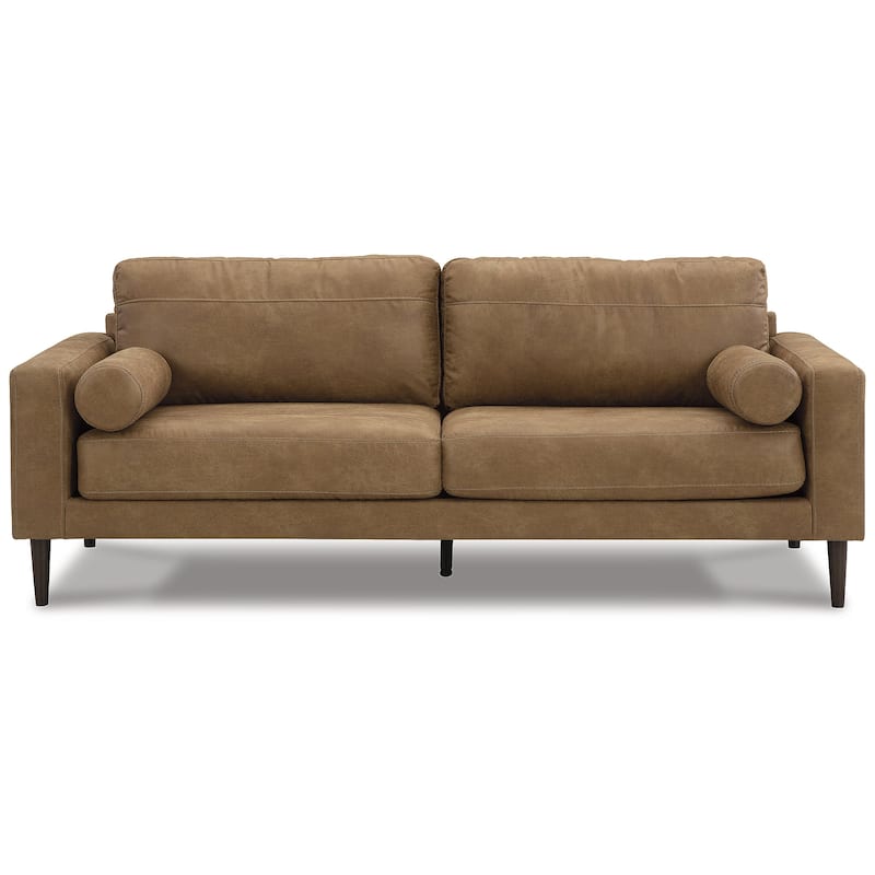 Signature Design by Ashley Telora Caramel Sofa - 85"W x 35"D x 35"H