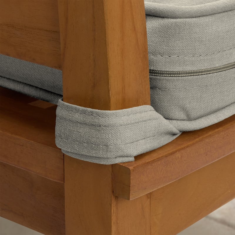 ARDEN Foam Outdoor Double Welted Dining Chair Cushion, 20 x 20