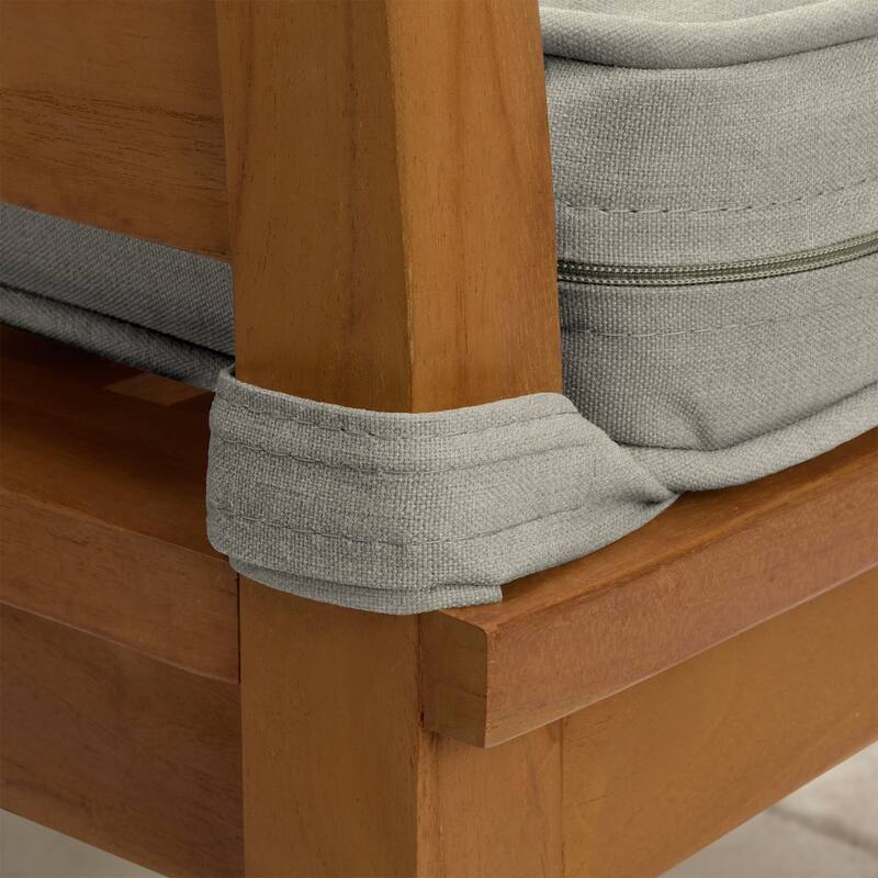ARDEN Foam Outdoor Double Welted Dining Seat Cushion, 19 x 19