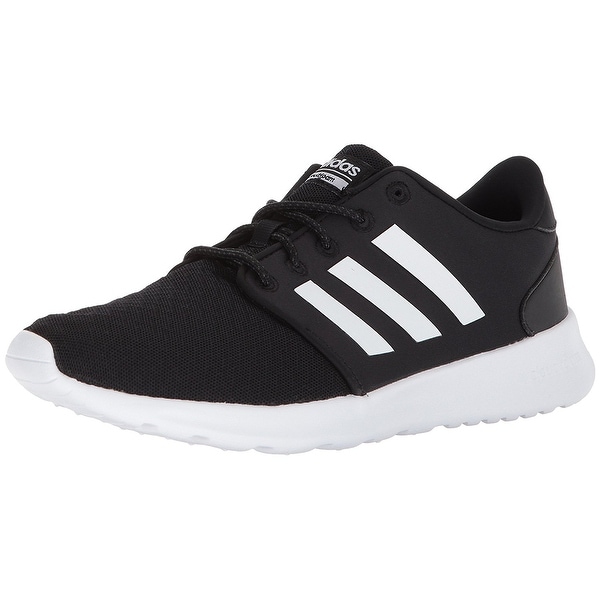 adidas cloudfoam qt racer black and white