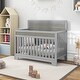 preview thumbnail 1 of 64, Certified Baby Safe Crib, Pine Solid Wood, Non-Toxic Finish, JPMA Certified Grey A
