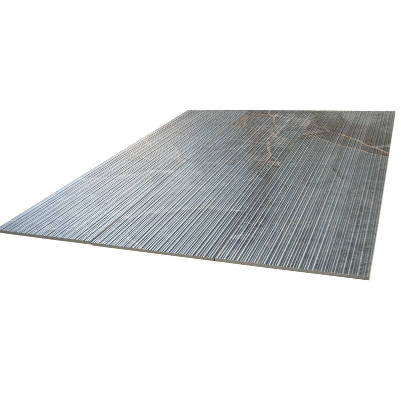 Apollo tile 12" x 48" Pinnacle Matte Slate Gray with Molten Copper Porcelain Tile (11.63 sq ft/case) - 3 Pack
