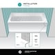 preview thumbnail 17 of 145, Fine Fixtures Acrylic-Fiberglass Soaking Bathtub, White. Alcove/Apron Front