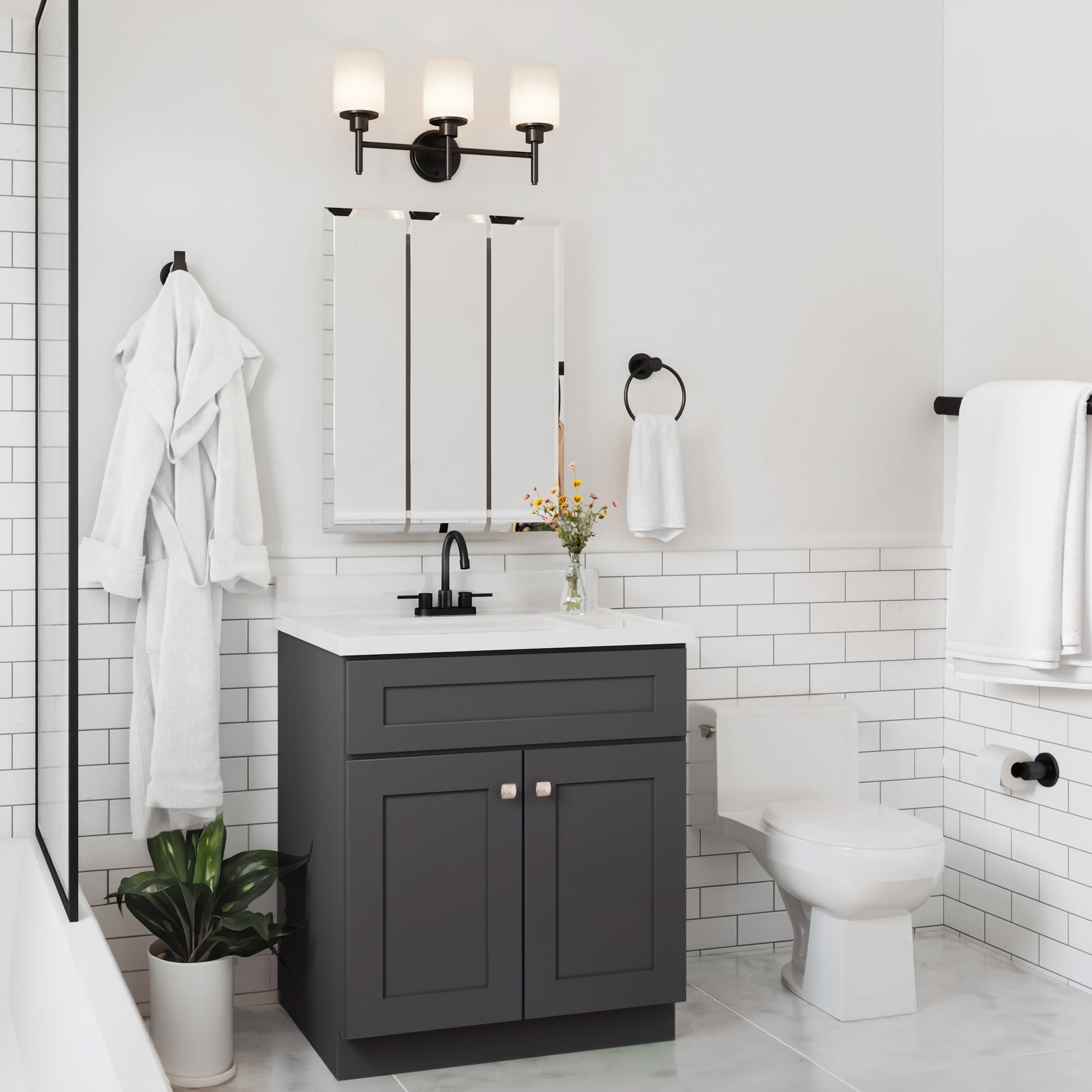 Brookings 30 Inch Bathroom Vanity Cabinet