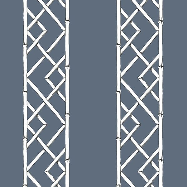 slide 2 of 3, A-Street Prints Indigo Indigo Latticework Wallpaper