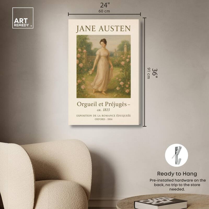 Lady in Austen's World Canvas by Art Remedy, Gallery Wrapped