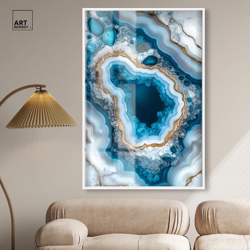 Gilded Geode Eye I Shadowbox by Art Remedy