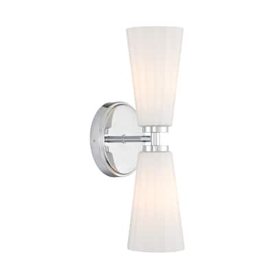 Bellevue SHWS43575 Meridian 2 Light 15" Tall Bathroom Sconce with