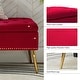 preview thumbnail 21 of 137, HULALA HOME Neptunus Modern 45.5" W Velvet Bedroom Storage Bench for End of Bed with Nailhead Trim