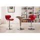 preview thumbnail 24 of 40, Masaccio Leatherette Airlift Adjustable Swivel Barstool (Set of 2)