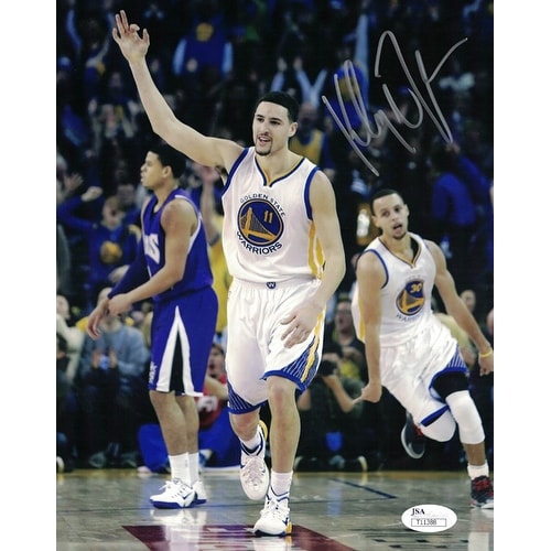 klay thompson autographed jersey
