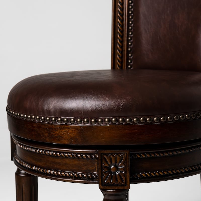 Maven Lane 31" Pullman Swivel Bar Height Kitchen Stool