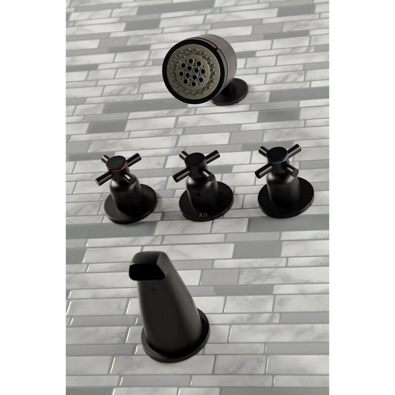 Concord Three-Handle Tub and Shower Faucet