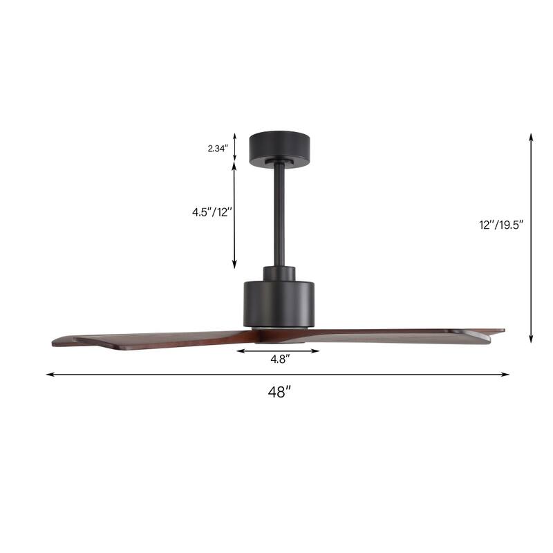 MLiAN 48in 5-Blade Indoor Ceiling Fan with Remote