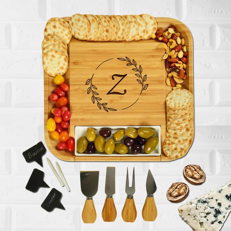 Personalized 11-piece Charcuterie Board by Picnic at Ascot - Z