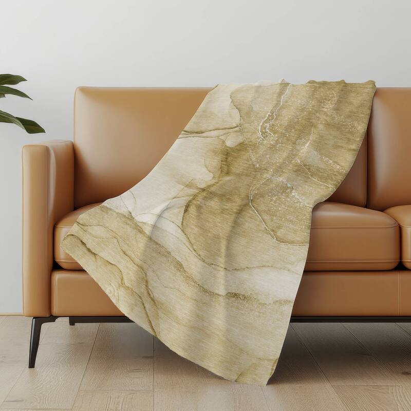 Premium Machine Washable Modern Abstract Sherpa Throw Blanket